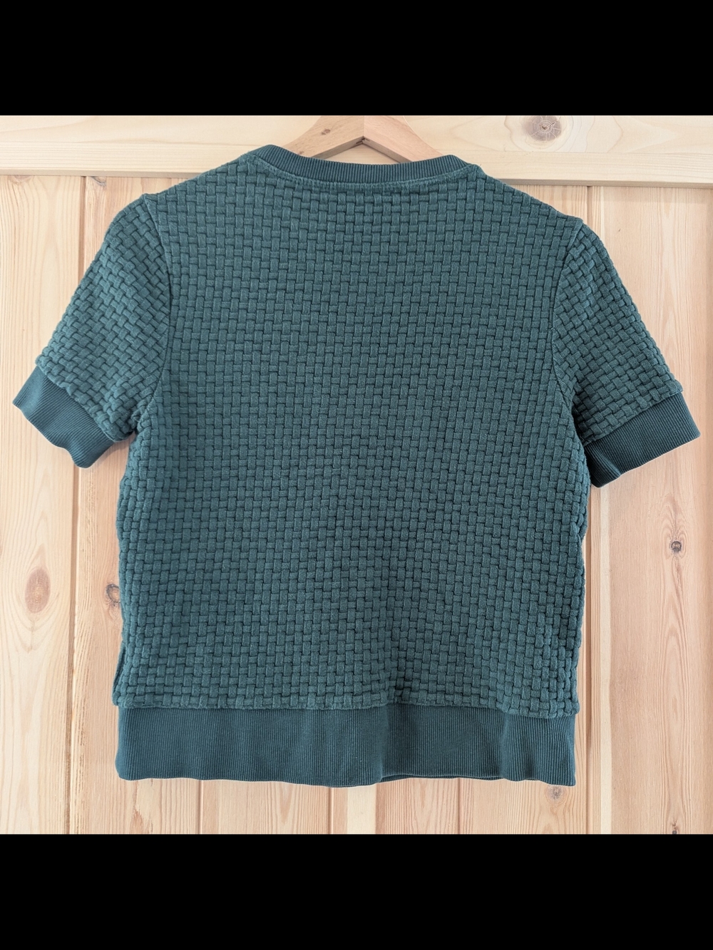 Banana Republic Textured Embellished Short Sleeve Sweater 100% Cotton - Picture 5 of 9